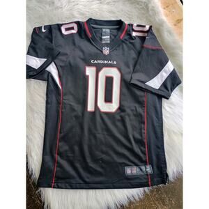 Nike Arizona Cardinals Hopkins #10 NFL Football Jersey Black Red Youth Large